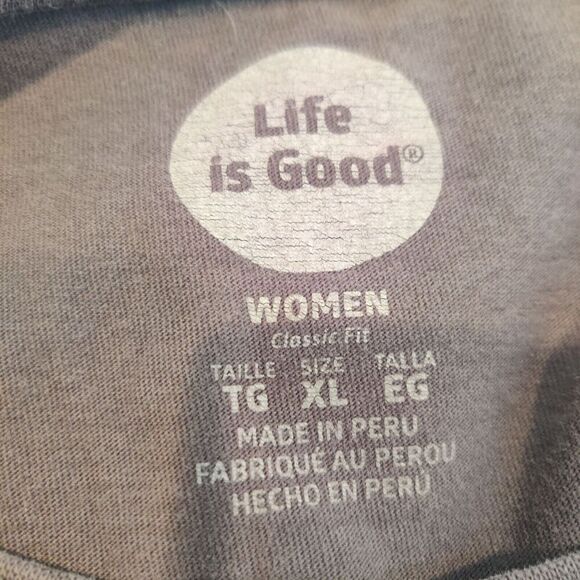 Life is Good Tee Shirt Ommm Girl Short Sleeve Classic Fit - Picture 11 of 11